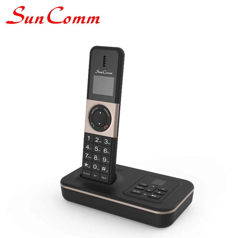 2 handset dect cordless phone with answering machine