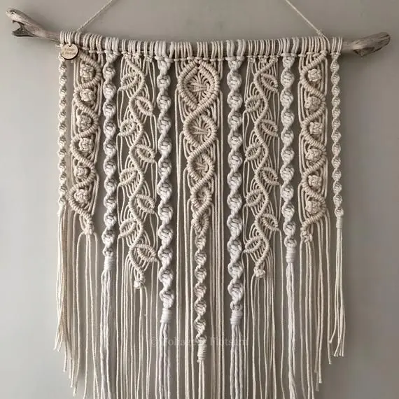Best Selling Product Boho Design Macrame Wall Woven Hanger Pattern with 100% Cotton Cord at Wholesale Price