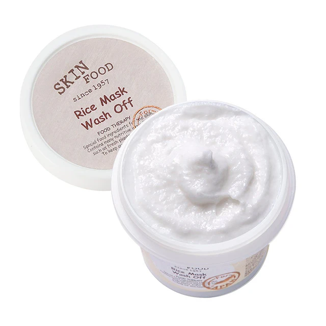 
SKINFOOD Rice Mask Whitening Wash Off Face scrub Korean Cosmetics Private Label Skincare facial cleanser Organic Beauty 