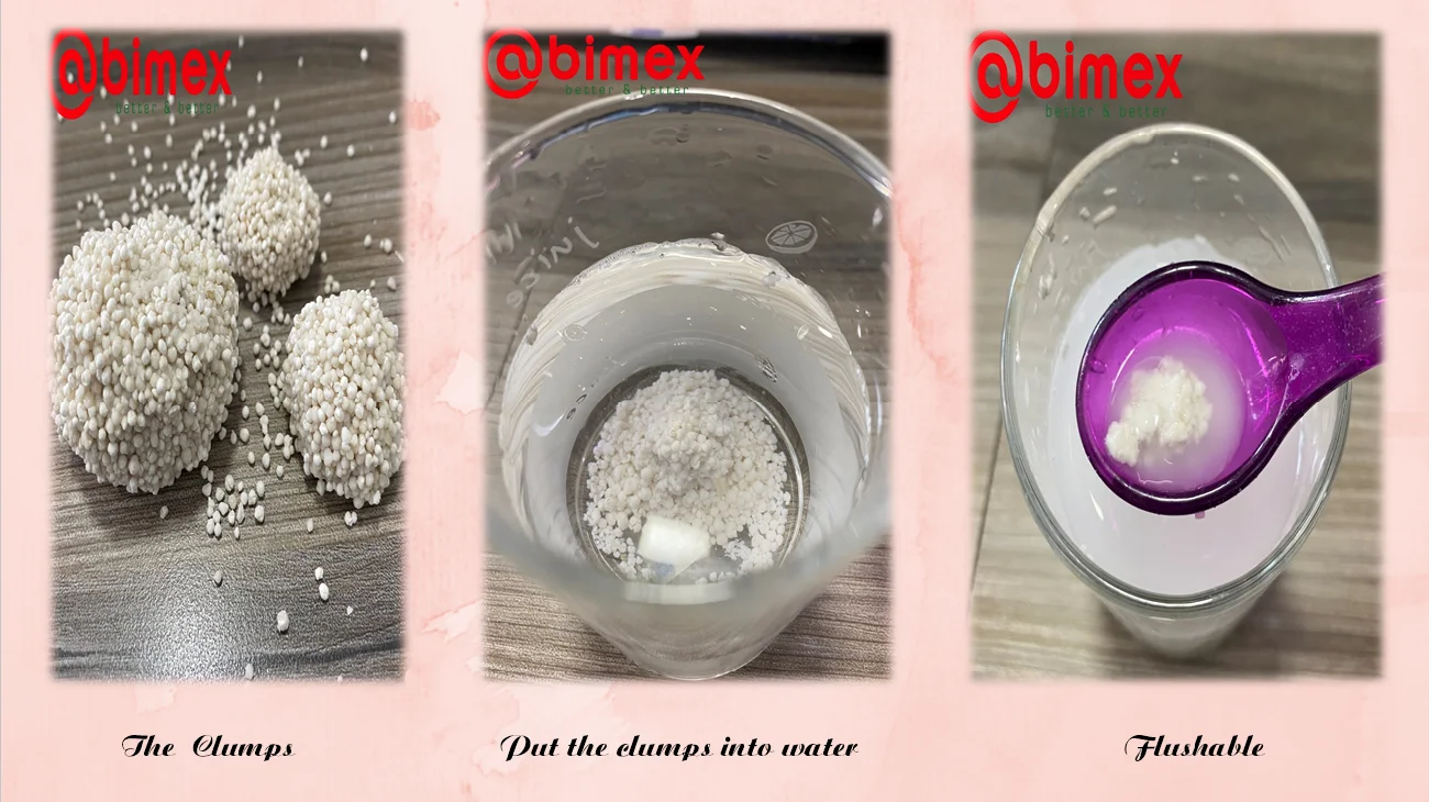 CAT Litter from TAPIOCA STARCH - Safety SOLUTIONS Sustainable Pet Cleaning & Grooming Products White, Light Yellow Small Ball