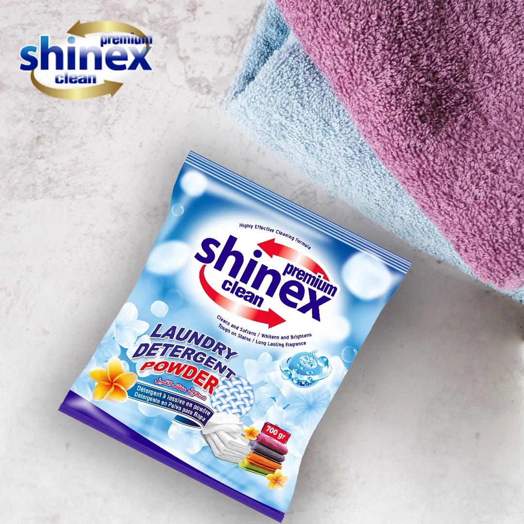 700g Hand Washing Detergent Powder High-foam Low-density blue bag pack Laundry washing detergent factory made in Turkey