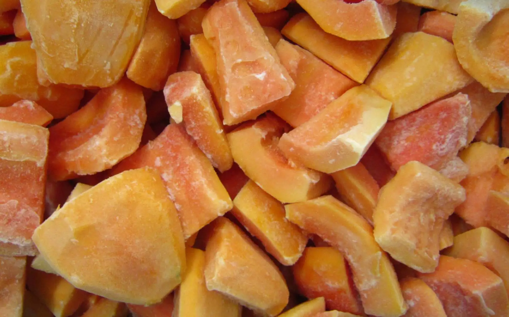 Frozen papaya chunk  from fresh papaya - Best Price -  Fruit Sweet - 12 months shelf life