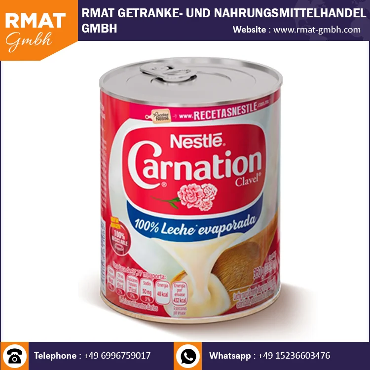 
Nestle Carnation Evaporated Condensed Baby Feed Powder in Cans /full cream evaporated Baby Feed Powder 