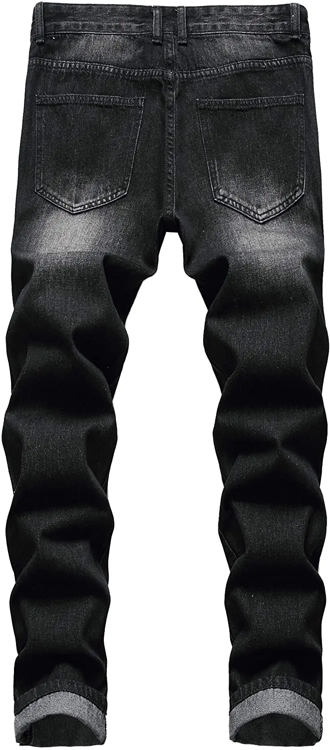 Denim pant Men Demin Jeans Slim Skinny Jeans Ripped Slim Fit Stretch Denim