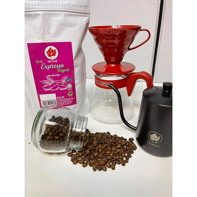 Ipoh Expresso Royale Traditional Method Roasted Coffee Bean Light Roast 100% Whole Bean Coffee with Acidic Taste