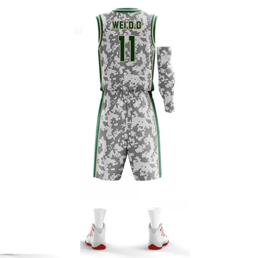 Wholesale new sportwear basket ball jersey basketball uniform with customized pattern