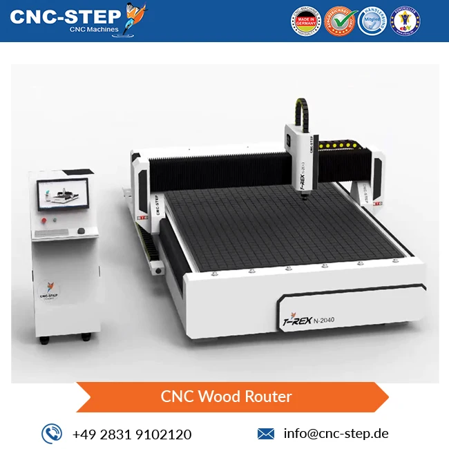 Германия происхождения завод-изготовитель передовых технологий панель управления и шаговый двигатель станок по дереву с ЧПУ T-Rex в парк развлечений N-2040