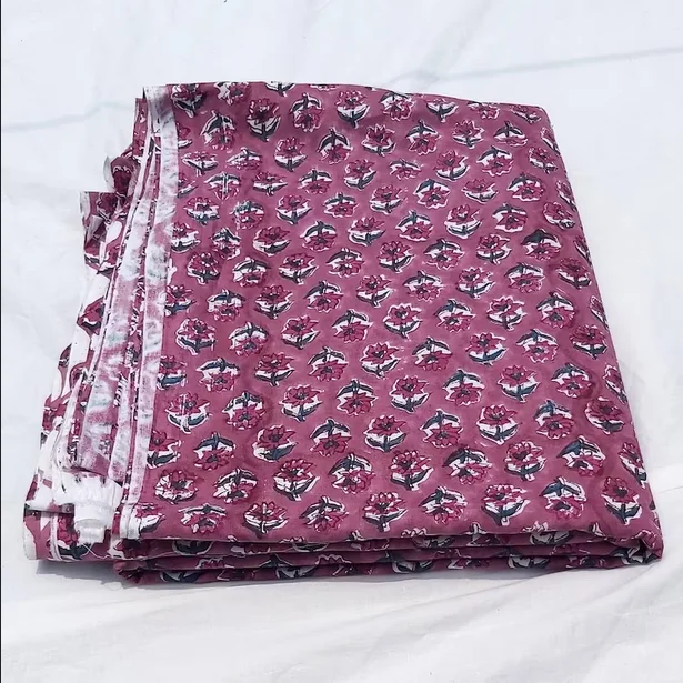 Wholesale Handmade Floral Printed 100% Soft Cotton Women Nighty Summer Wear Textile Apparel Multi Purpose Loose Running Fabric