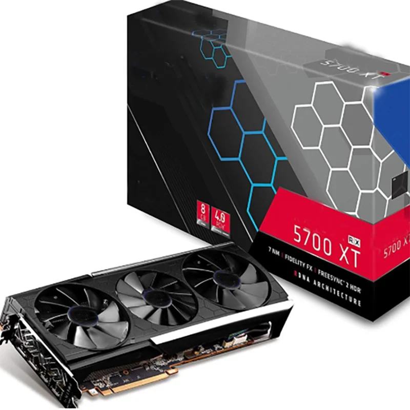 
 Графическая карта Rumax Red Dragon Radeon Rx 5700 Xt 8 гб GDDR6, графическая карта AXRX 5700XT с картами для майнинга  