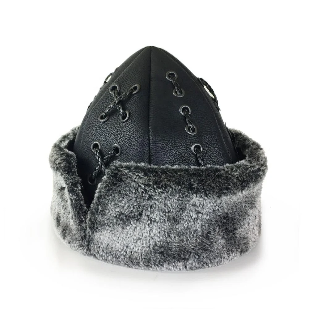 Traditional Bork Alp Hat Leather  Ottoman Kayi Tribe Ertugrul  Dirilis Cross Stitch