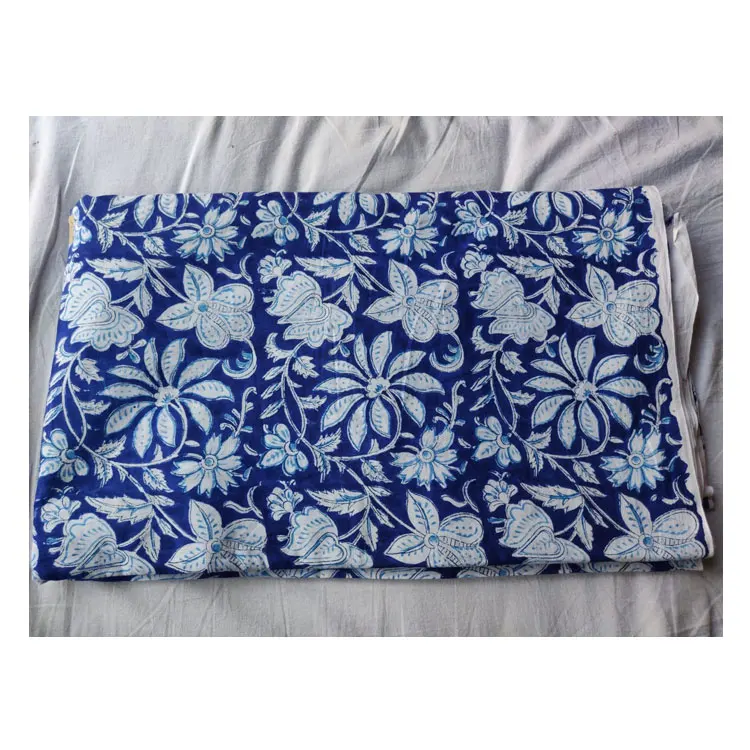 Оптовая цена ткань для печати с ручным блоком хлопчатобумажная от ИНДИЙСКОГО