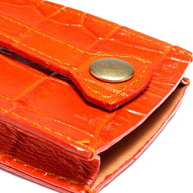 Key Ring - made in Japan with Crocodile Embossed Genuine Leather