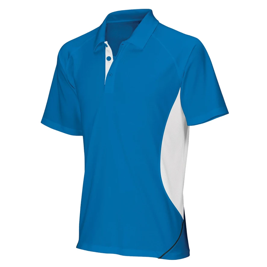 
OEM Wholesale 100% Polyester Mesh fabric Polo Dry Fit Custom Sports Polo Shirts for Men 