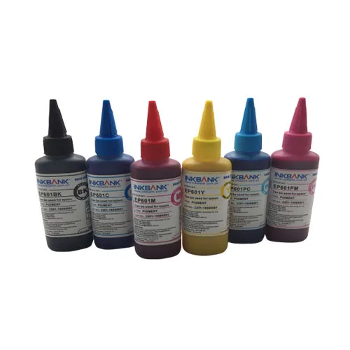 Inkbank Pigment universal ink for ep inkjet printers with hot sales(EP601 100ml)