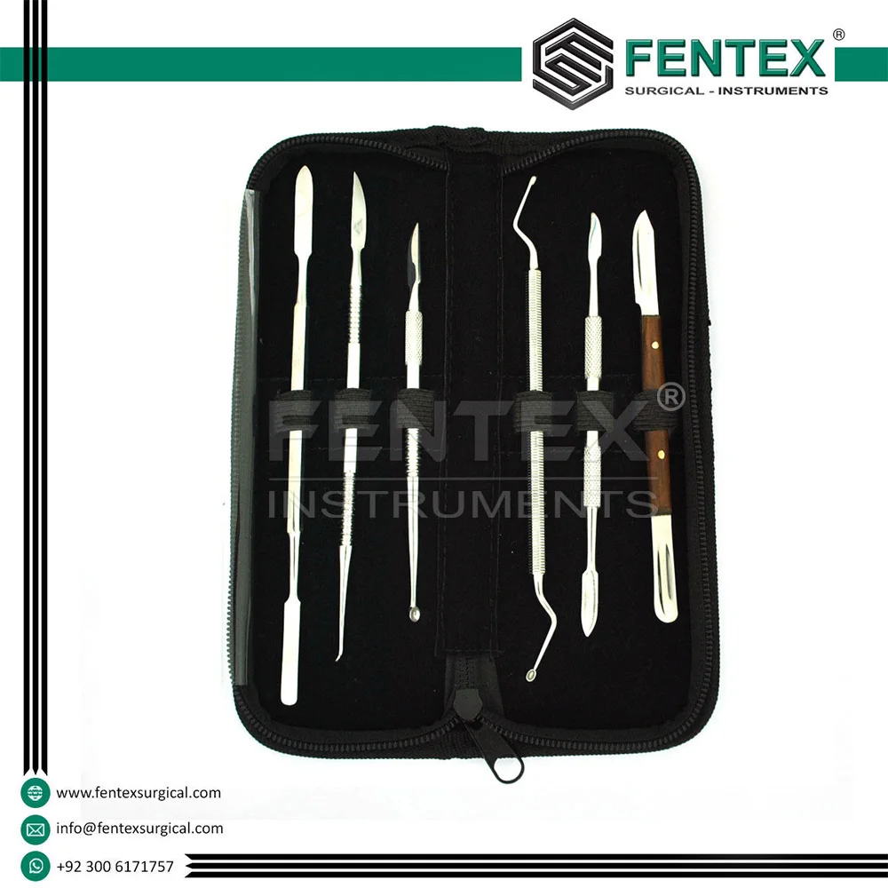 Dental Laboratory Tools Mixing Instruments Spatula Carver Wax Modelling Kit, dental instruments