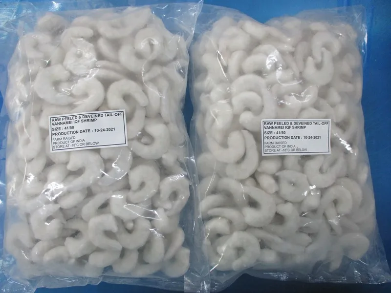 Good Quality Cheap Price Supply Frozen  PD tail Off Vannamei Shrimps