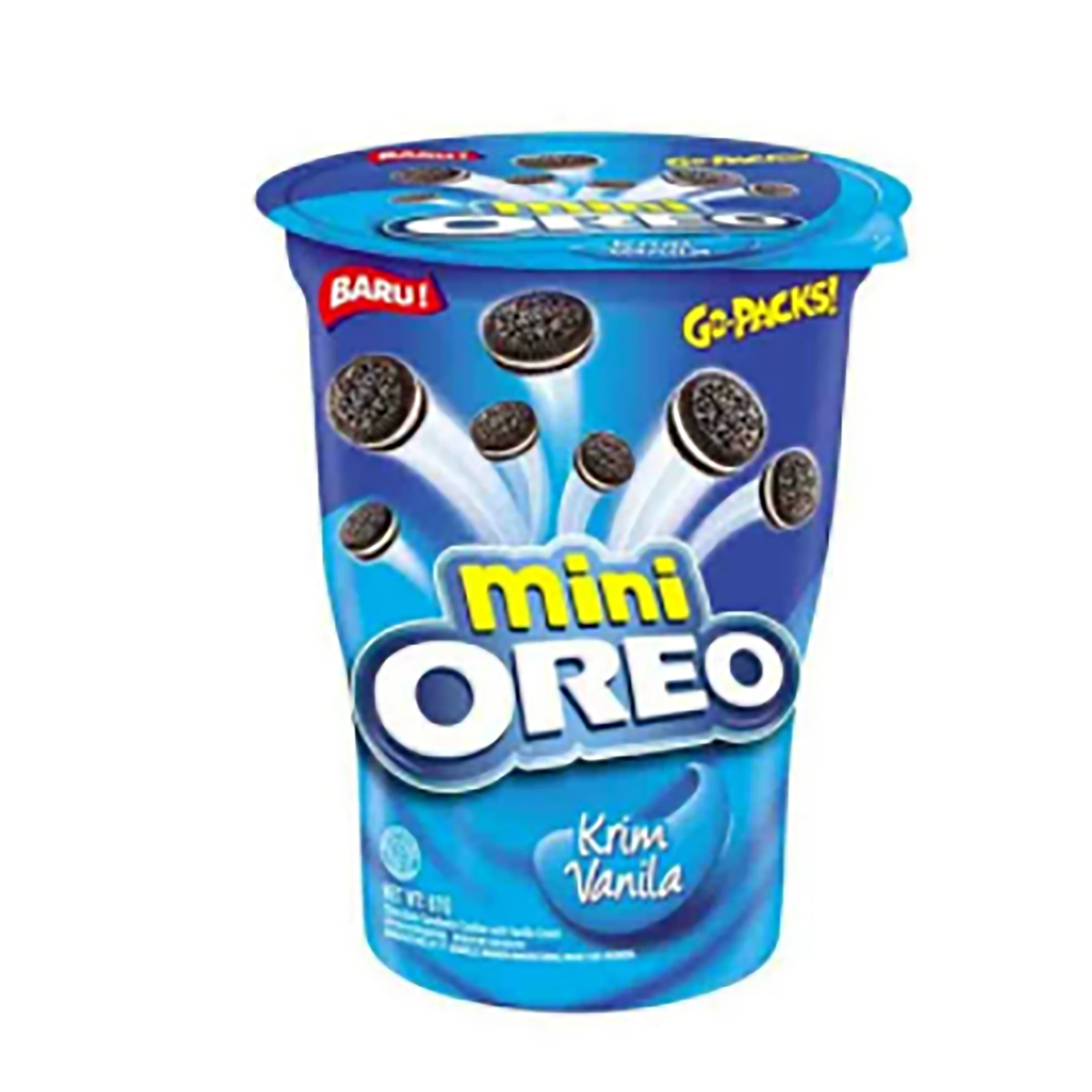 
WHOLESALE OREO MINI CUP VANILLA 67 GR SANDWICH BISCUIT 