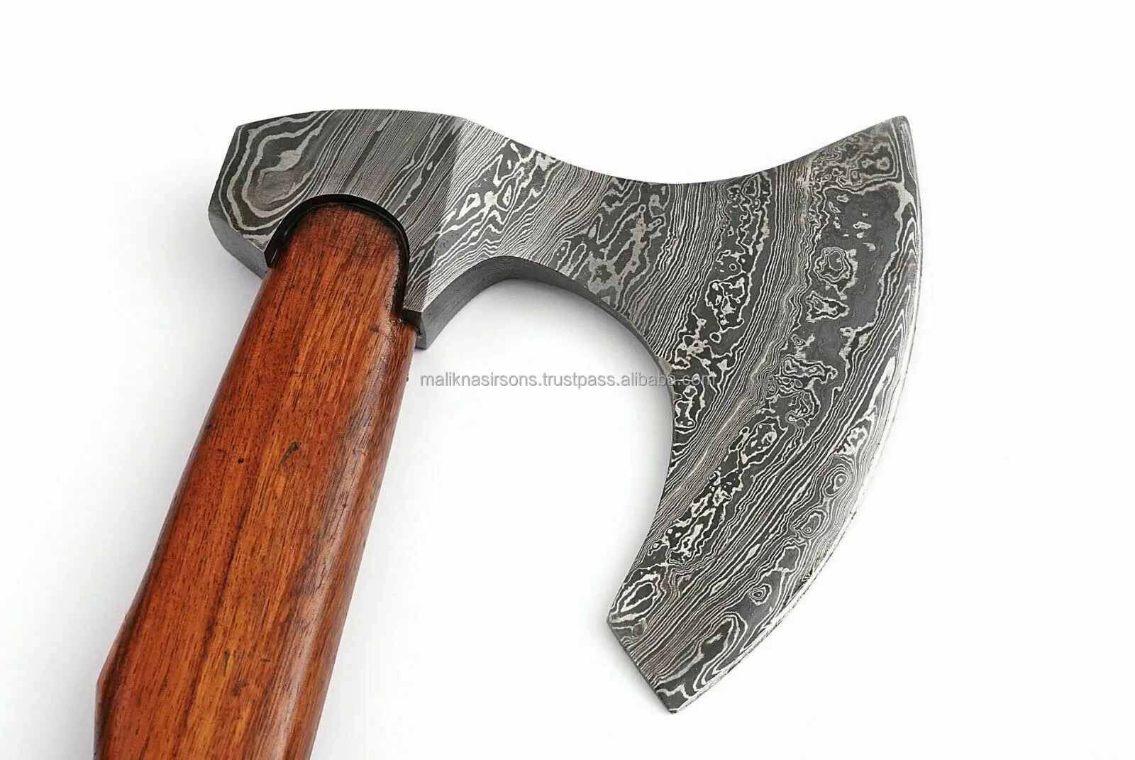
AB 5 Axe DAMASCUS STEEL BLADE FUNCTIONAL TOMAHAWK,AXE,HATCHETS ROSE WOOD HANDLE 