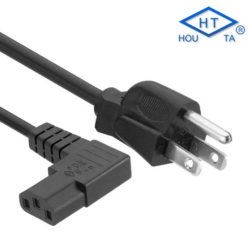 US TYPE NEMA 5-15P Plug / IEC C13 CONNECTOR (RIGHT ANGLE)