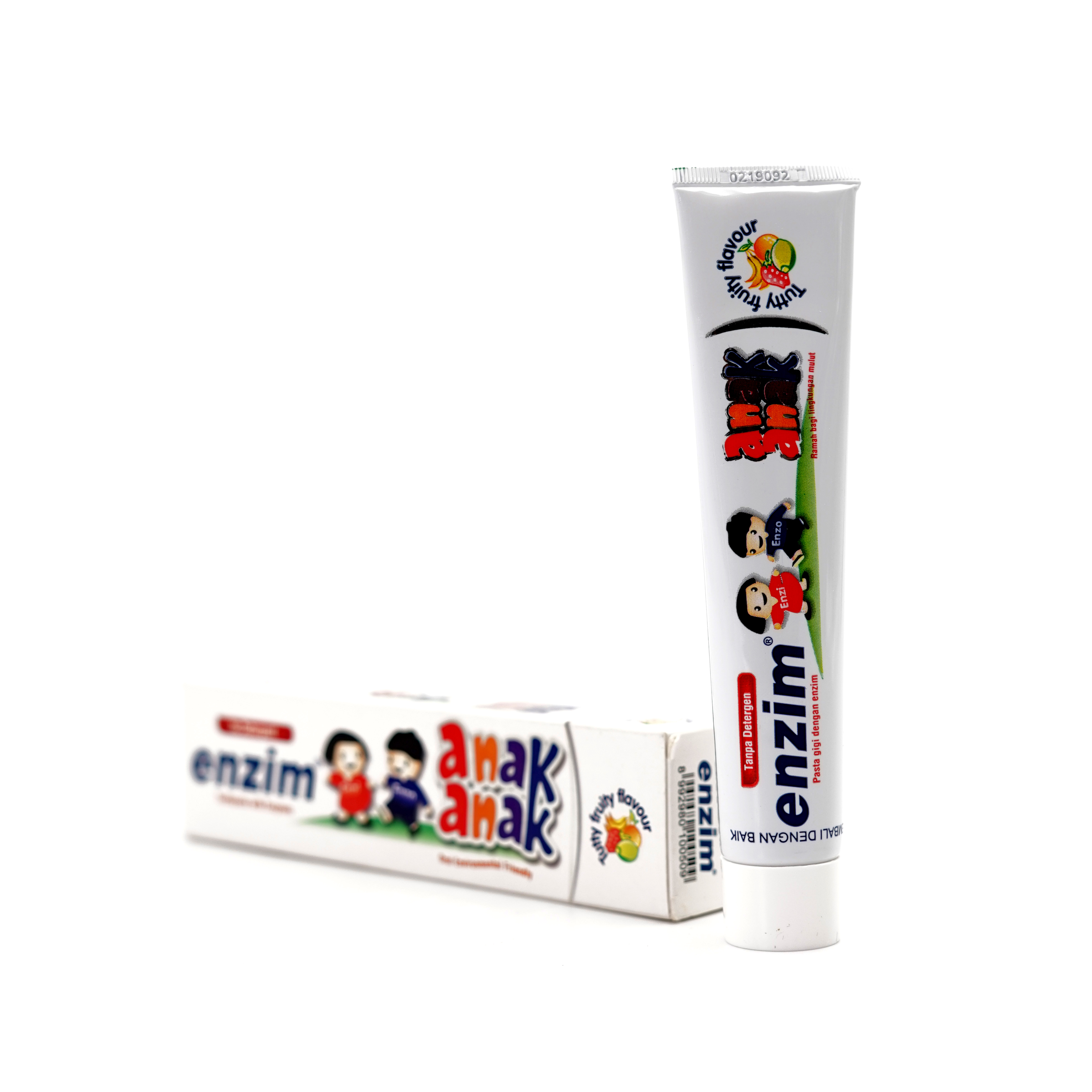 
Enzim Kids toothpaste Tutty Fruity with xylitol help restore the anti-bacterial qualities in damaged saliva, no detergent 