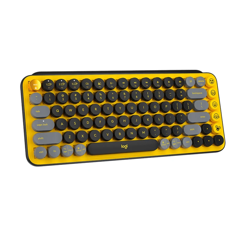Оригинальная Беспроводная механическая клавиатура Logitech PO P KEYS портативная с коричневым переключателем Офисная ретро-клавиатура в стиле панк маленькими
