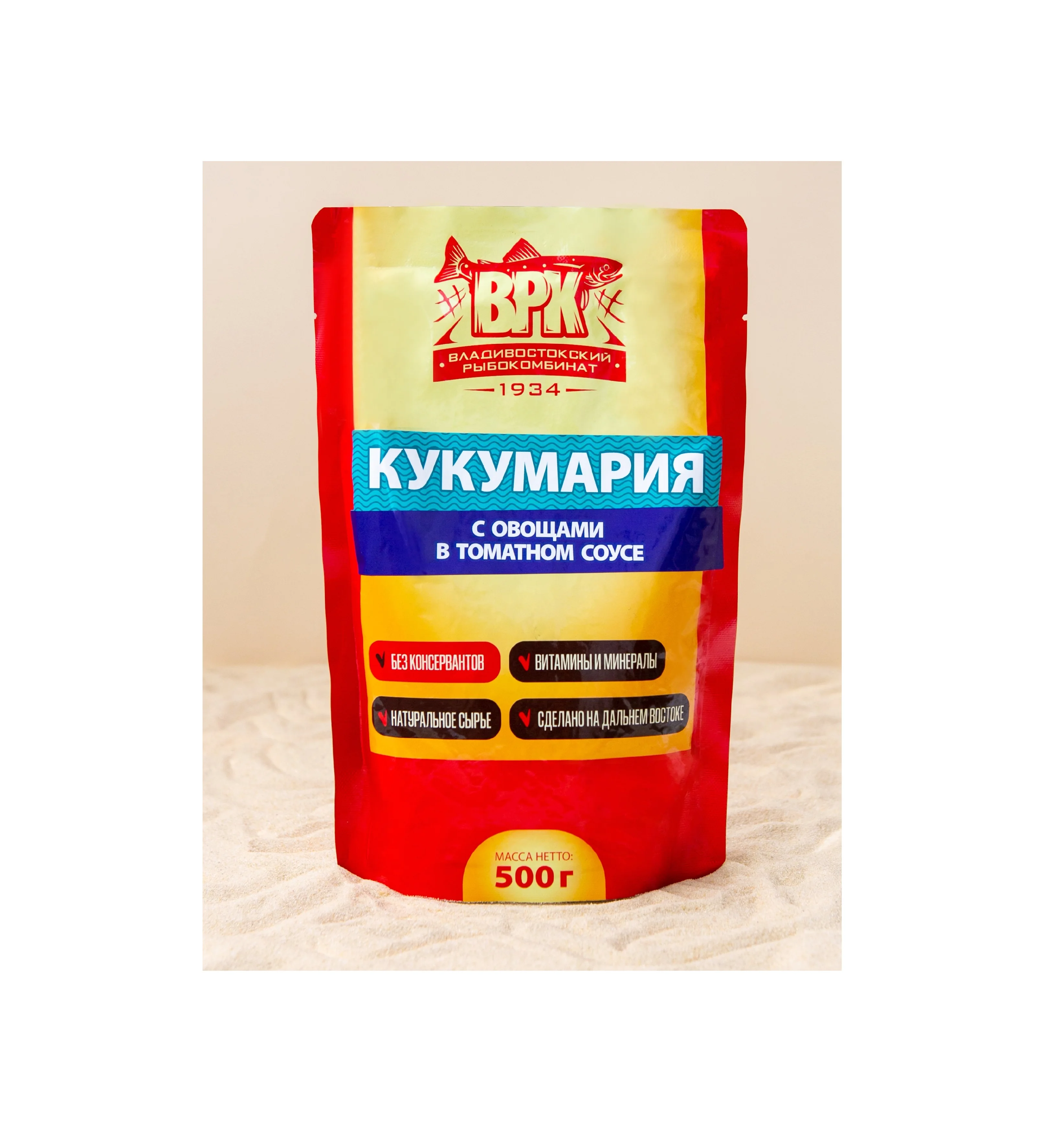 
500 g high quality cucumaria with vegetables and tomato sauce 