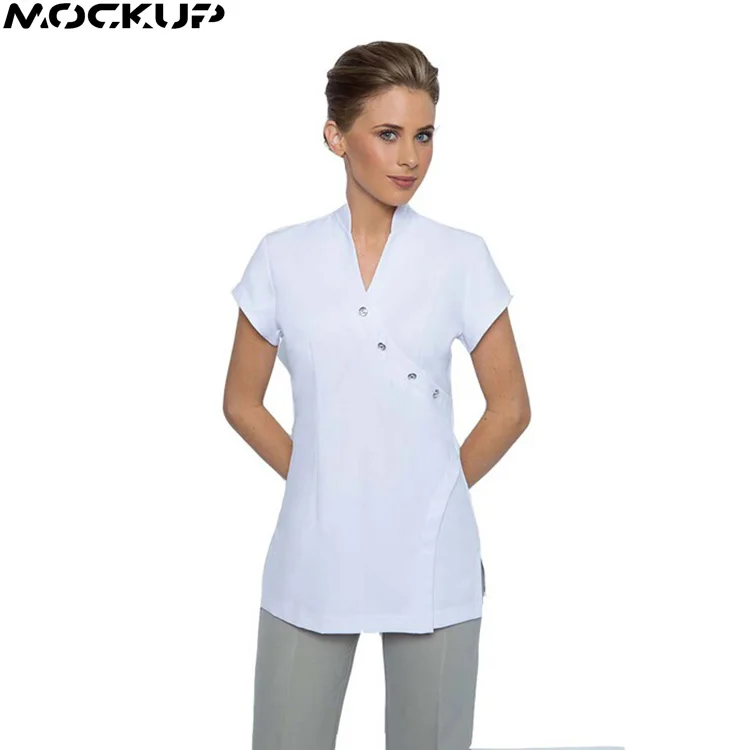 Beautifully Tailored Shape Flattering Comfortable Fit Spa Salon Tunic Work Uniform