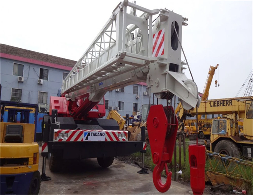 Used tadano TR500E rough terrain crane 50 ton, second hand 50ton 80ton rough crane for sale