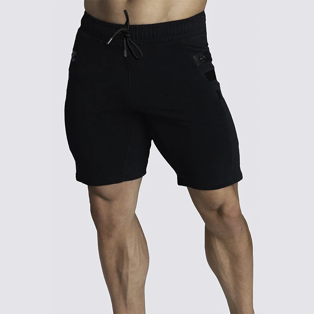 Customized Wholesale Spandex Workout Men Fitness Shorts With Pocket