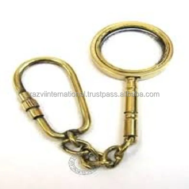 Gold hand shape designer key ring