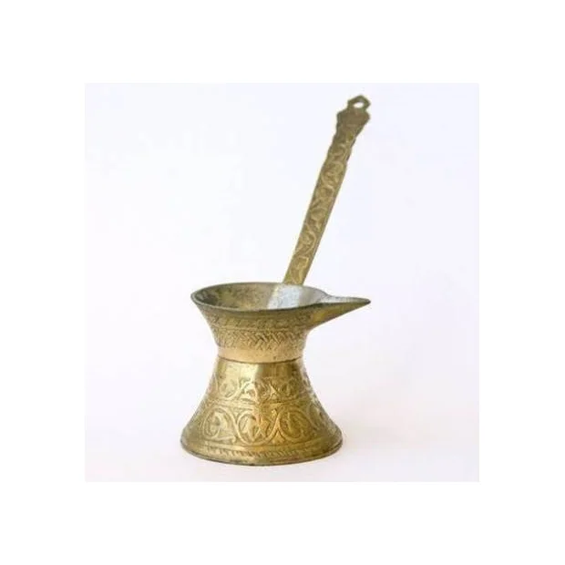 Arabic Coffee Planter Hammered Design Pure Copper Turkish Coffee Pots For Luxury Hotel Kitchenware Espresso Supplies