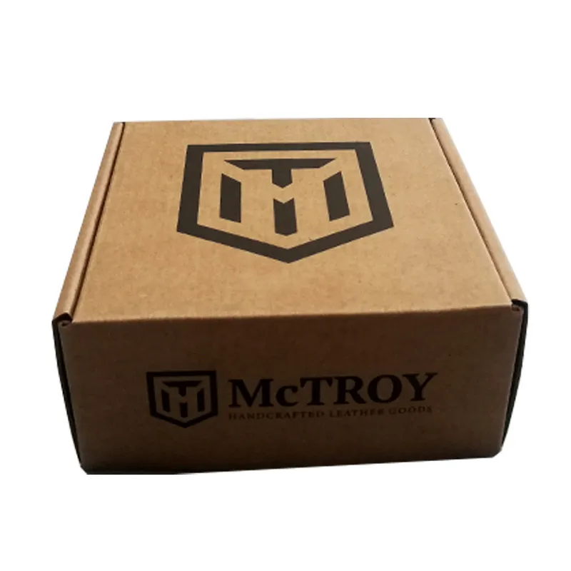 Custom with logo printed Carton Kraft Paper Packaging Box Kraft Product Box Recycling Paper Box