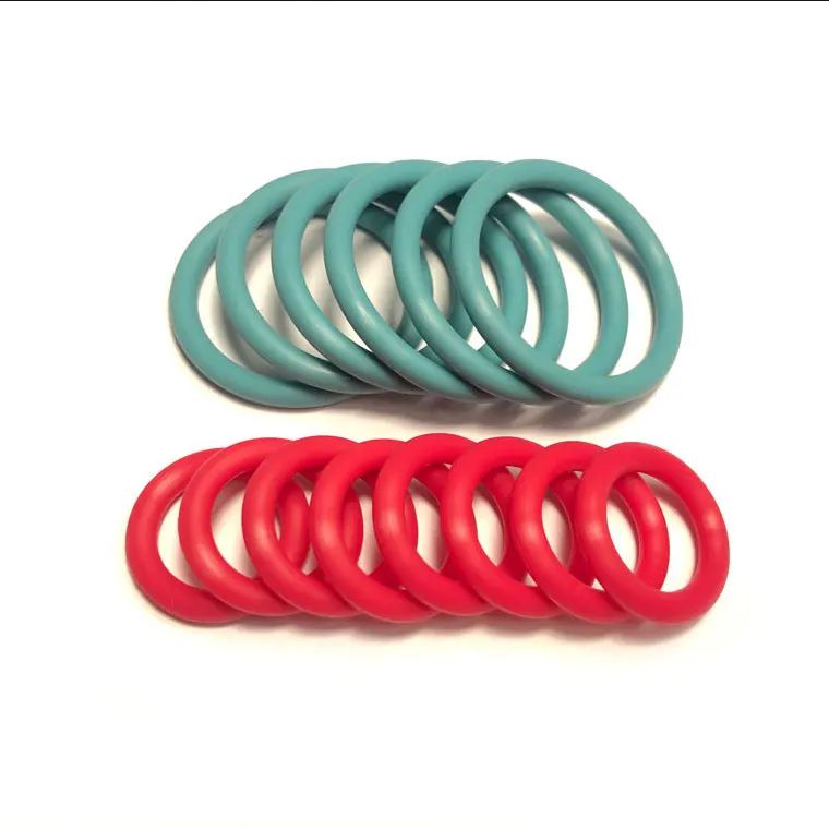 multiple sizes 14*4mm 118x2 3.5mm thickness green red color silicon oring seals o-ring