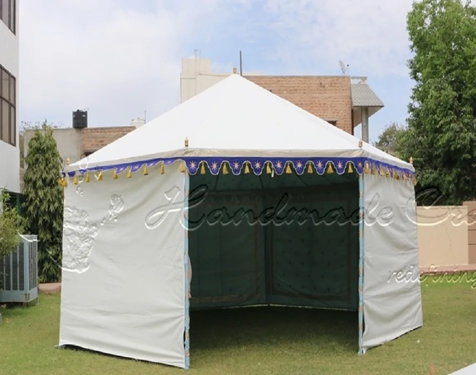 Garden Pavilion tent with removable walls