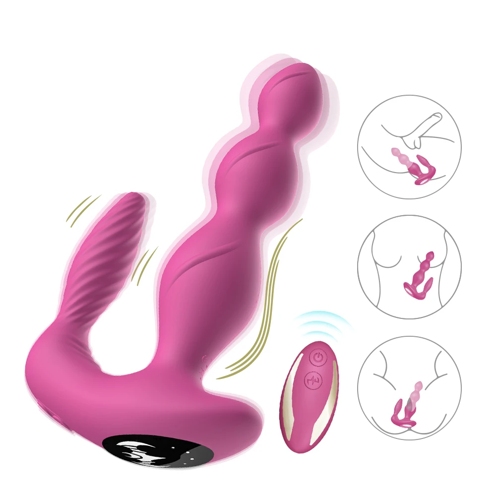 Wireless Remote Control Best Home Gay Anal Toys Plug Prostate Massager Vibrate Masturbator Sex Tool for Couple
