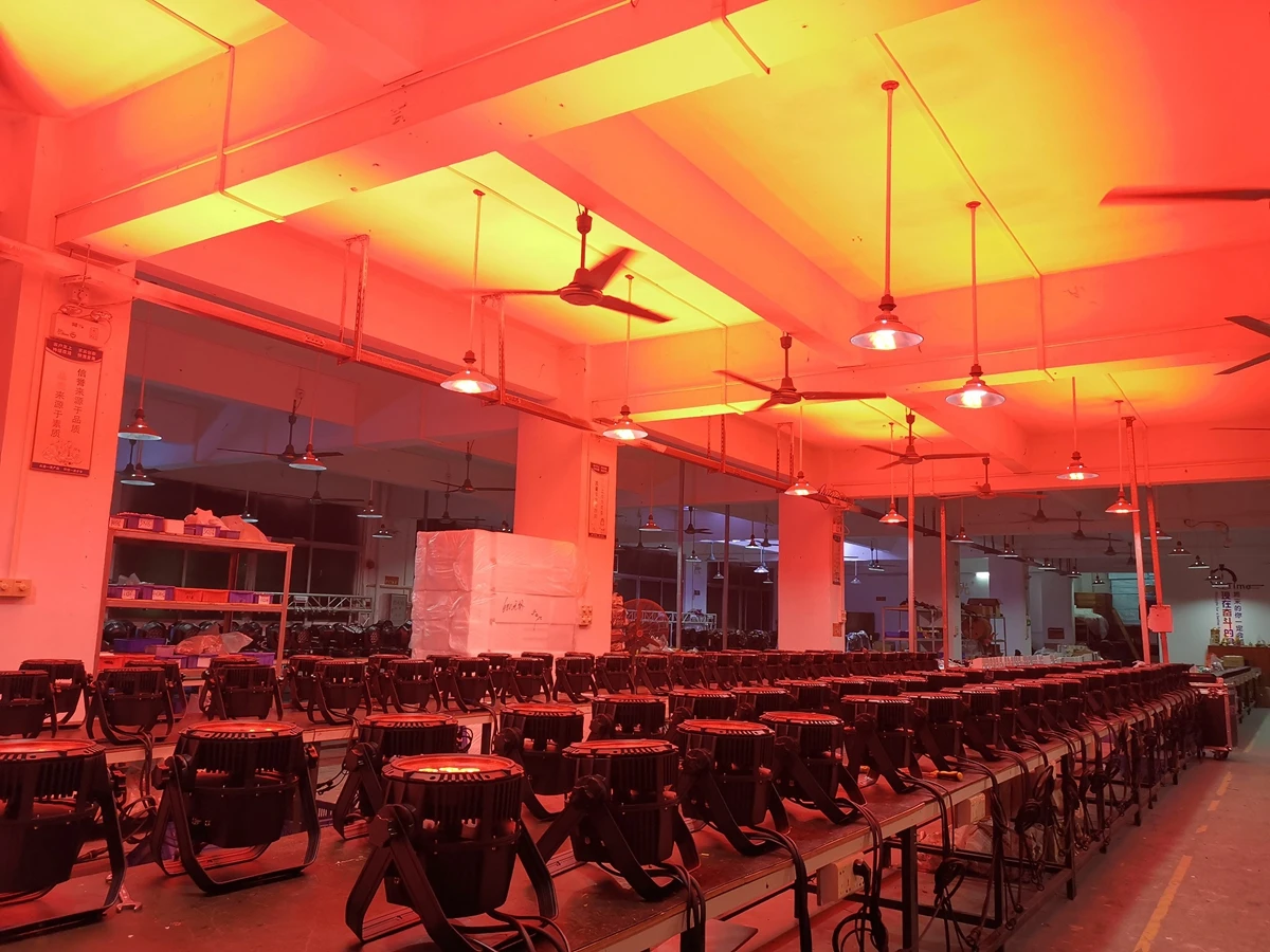 Outdoor event lighting 18x18w 6 in1 par 64 rgbwa uv ip 65 led par light