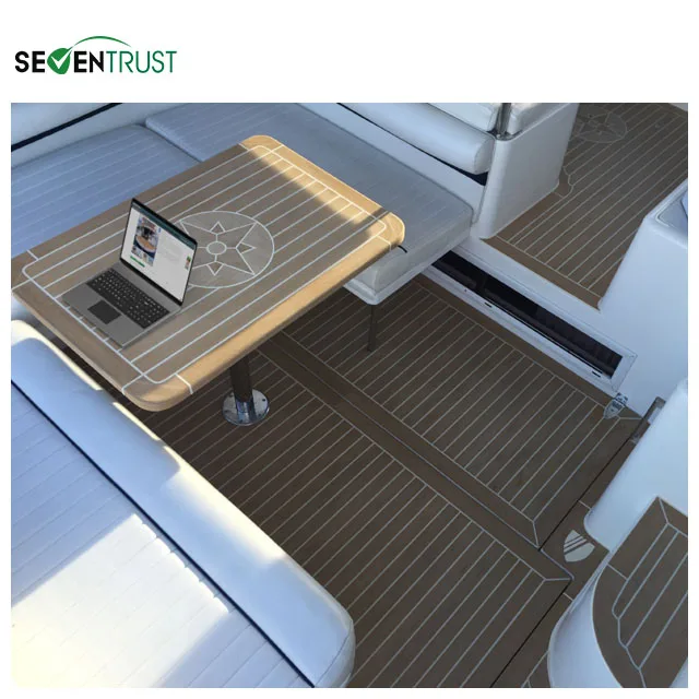 Marine PVC decking synthetic teak boat yacht decking