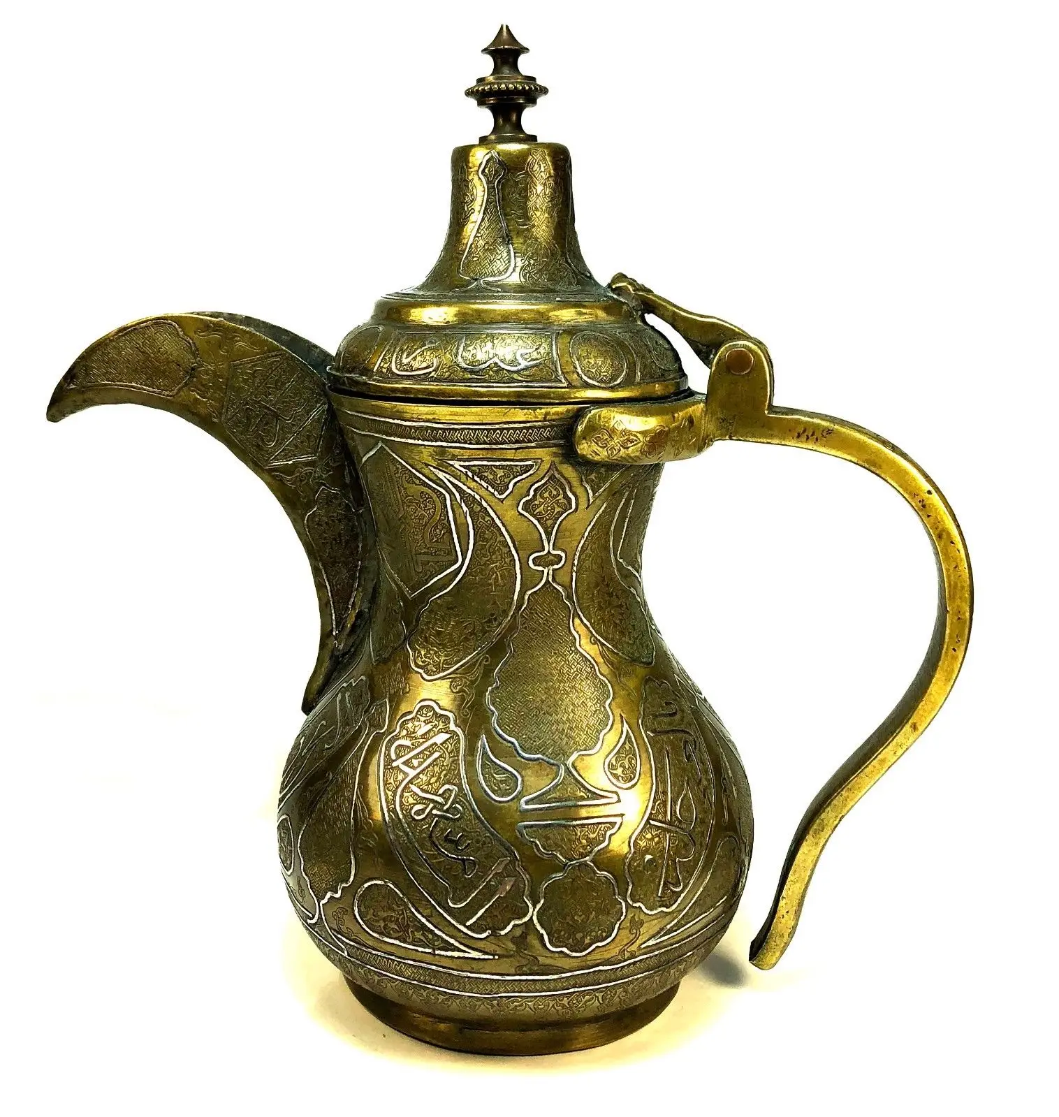 Antique Selling Brass Arabic Coffee And Tea Pot Traditional Arabic Teapot  Keeping Drink Hot Cold Hotel Home Restaurant Decor