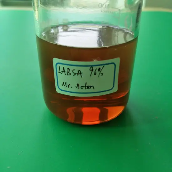 Detergent labsa 96% linear alkyl benzene sulfonic acid factory supply