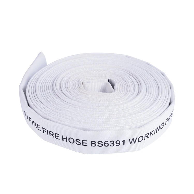 Polyester and Pvc Material 15m/25m/30m Length Fire fighting or Irrigation Single jacket fire hose From China