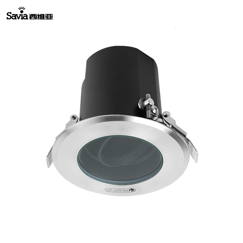 Savia Waterproof IP67 Round Outdoor Garden Corridor Balcony Hotel Shade Ceiling Recessed LED 7W Beam Adjustable Spot Downlight