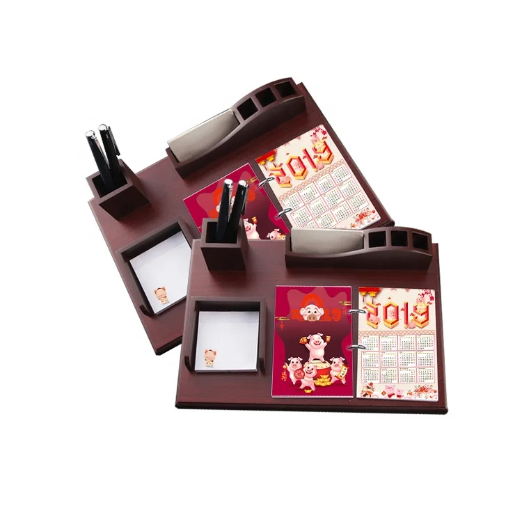 New Design China Wholesale wooden desk table top calendar