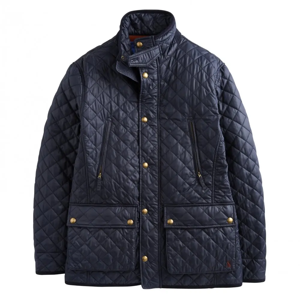 Quilted Padded Jackets - Diamond Quilt leather jacket men