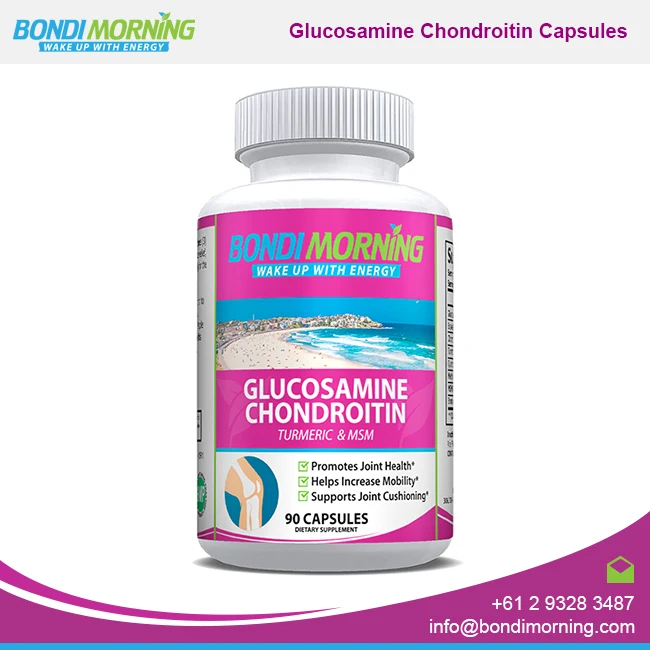 
Relieve Joint Pains & Muscle Stiffness with Glucosamine Chondroitin Dietary Supplement 