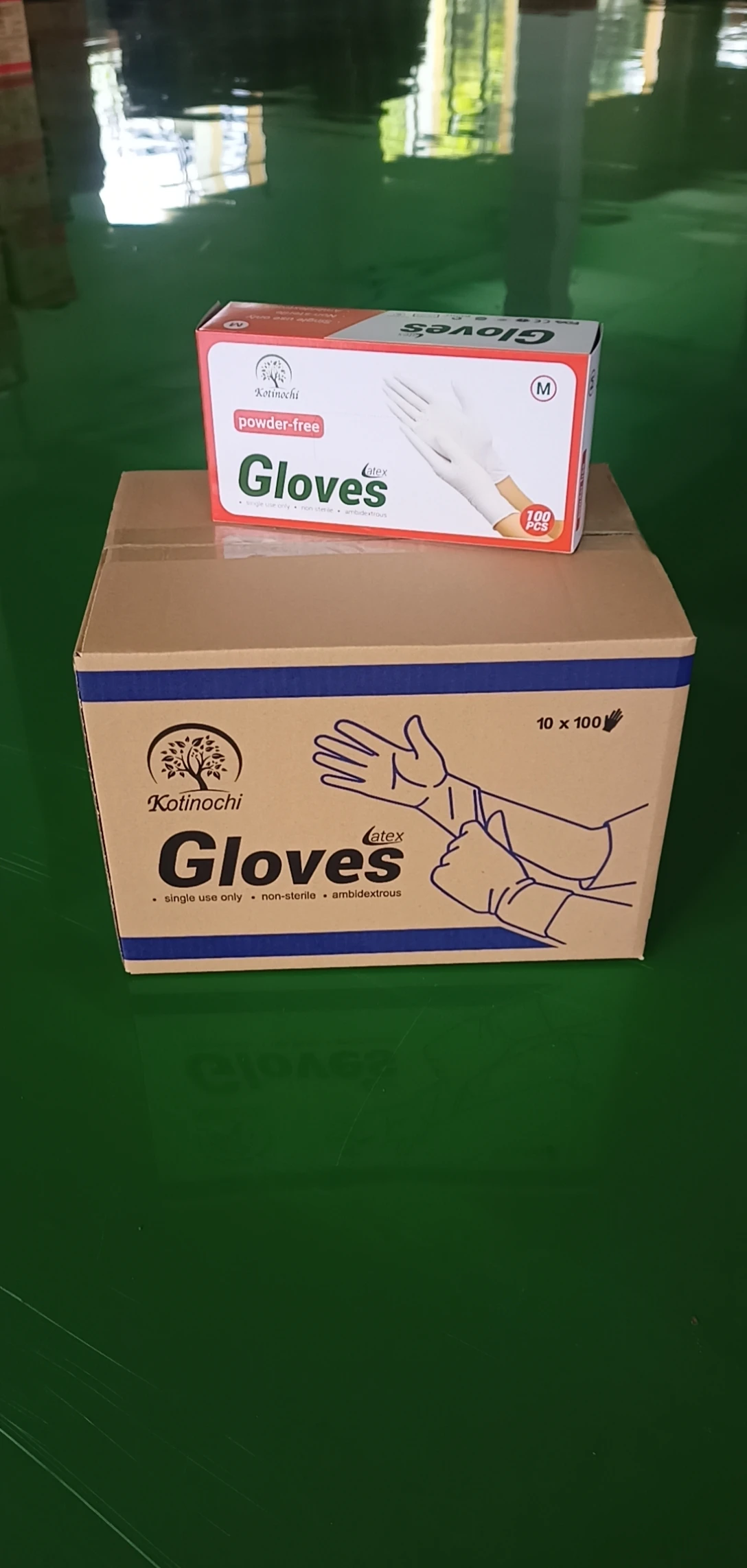 Nitrile Examination Rubber g.l.o.v.e.s in Vietnam Kotinochi Brand/ Latex Powder free and Powdered