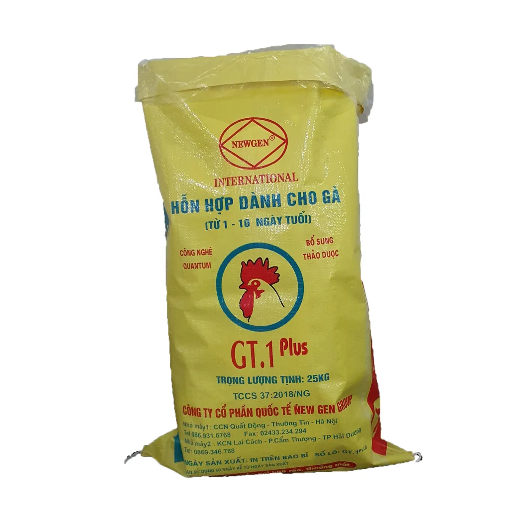 Vietnam factory agriculture package plastic 50kg 25kg for flour rice grain tapioca pp woven bag