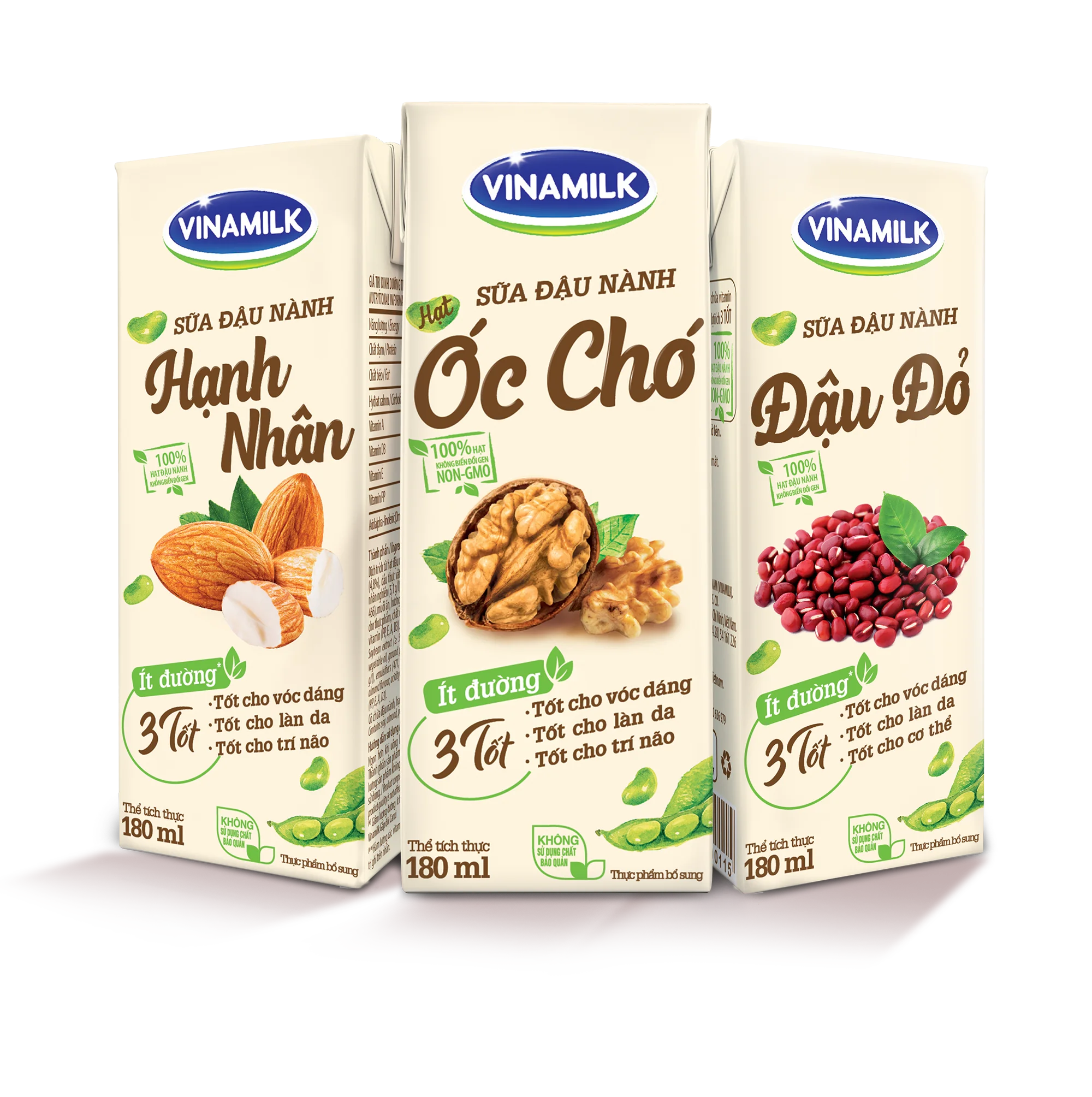 Высококачественное соевое молоко GMP ISO молочный молок Миндальный аромат без сахара 180 мл X 48 коробок светло-желтого цвета мл./Световой крем в