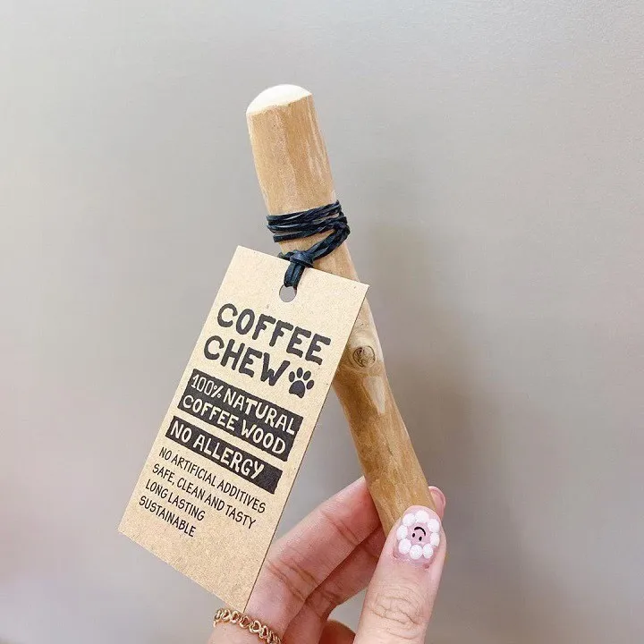 Very cheap supplier COFFEE WOOD CHEWABLE STICK DOG no artificial additives safe