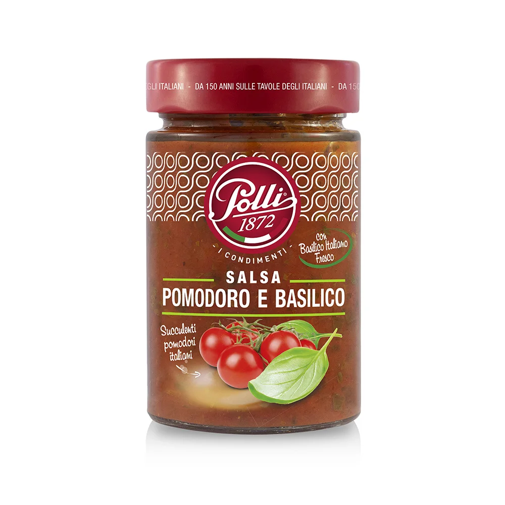 Wholesale top italian quality 3 years shelf life 190 g jar BRC tomato and basil pasta sauce for export