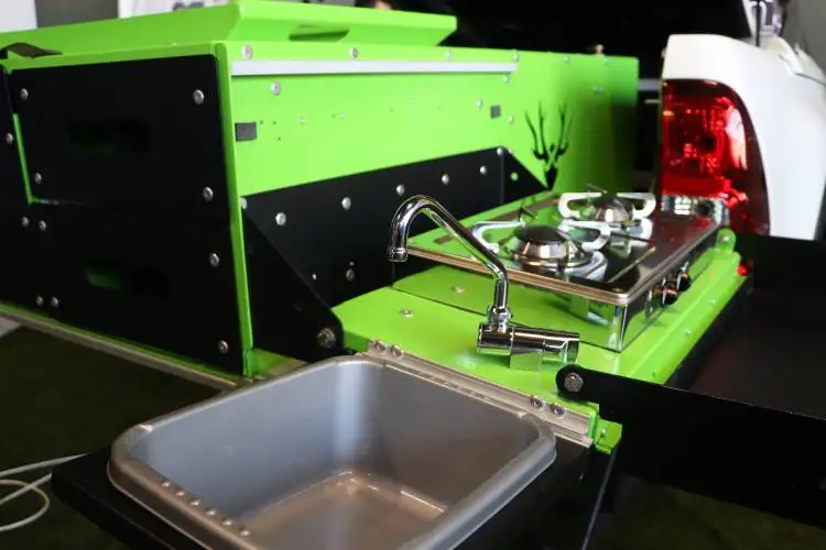 
High Quality - Aluminum 4x4 Camper Box Travel Pickup Truck Camping Kitchen Tool Box 